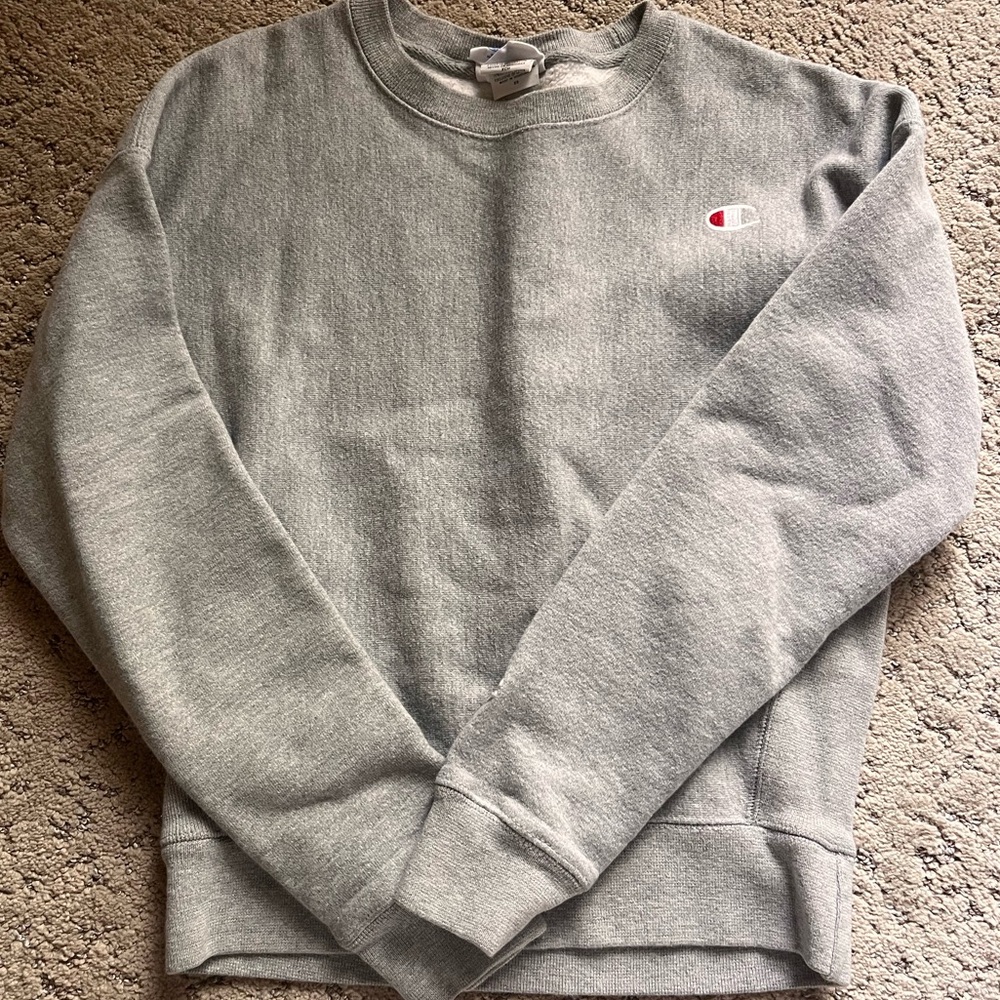 Champion Grey Reverse Weave Crewneck